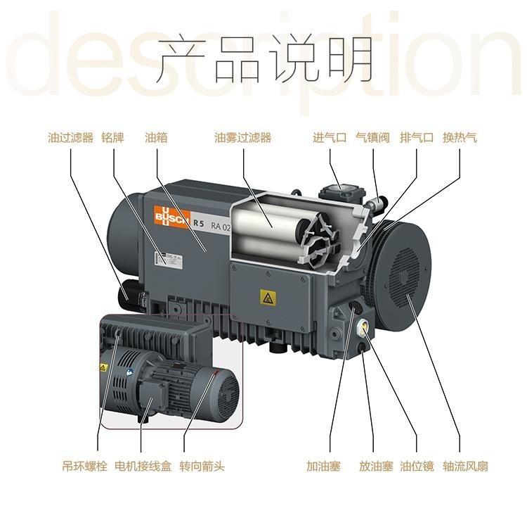 供应普旭buschr5rao302德国原装单级旋片真空泵维修保养