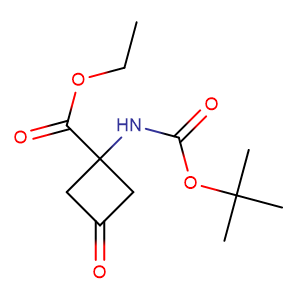 1-[(叔丁氧羰基)氨基]-3-氧代环丁烷羧酸乙酯 cas: 129287-91-8