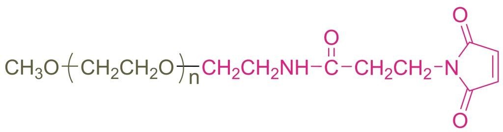 甲氧基聚乙二醇马来酰亚胺(酰胺键;mpeg-mal
