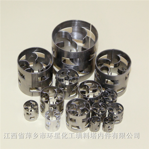304不锈钢鲍尔环用于煤制甲醇项目碱洗塔金属鲍尔环填料