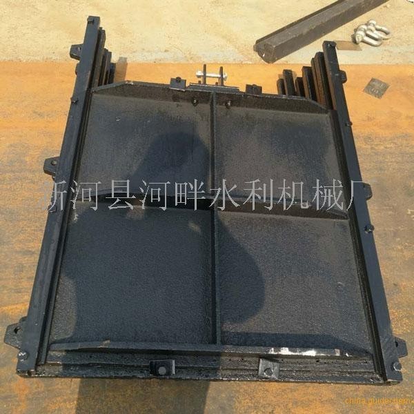 杭州渠道铸铁闸门1.5x1.5配套3吨手摇启闭机价格
