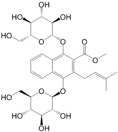 1,4-二羥基-3-異戊烯基-2-萘酸甲酯雙葡萄糖苷