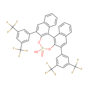 (S)-3,3-双(3,5-双(三氟甲基)苯基)-1,1-联萘-2,2-二基磷酸氢酯，CAS号：878111-17-2