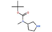 172478-00-13-(N-叔丁氧羰基-N-甲氨基)吡咯烷,96%