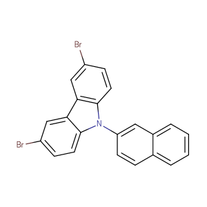 9-(2-萘基)-3,6-二溴咔唑  CAS：1221237-83-7