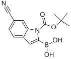 1-BOC-6-氰基吲哚-2-硼酸