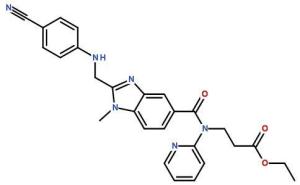 3-[[[2-[[(4-氰基苯基)氨基]甲基]-1-甲基-1H-苯并咪唑-5-基]羰基]吡啶-2-基氨基]丙酸乙酯 产品图片