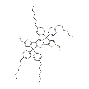 4,4,9,9-四(4-己基苯基)-4,9-二氫-S-茚并[1,2-B:5,6-B']二噻吩-2,7-二醛；CAS：1884694-93-2（大小包裝均可、質量保證，高校及研究所支持貨到付款）