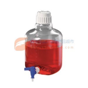耐洁/Nalgene ClearboyTM,透明细口大瓶(带放水口),聚碳酸酯,聚丙烯放水口和螺旋盖,TPE垫圈