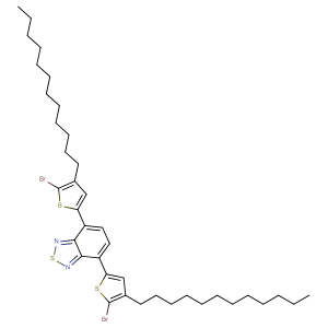 4,7-雙(5-溴-4-十二烷基-2-噻吩基)-2,1,3-苯并噻二唑CAS：1179993-72-6