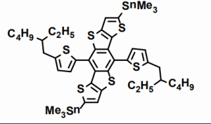 2,7-bis(trimethyltin)-5,10-bis[5-(2-ethylhexyl)-2-thienyl]dithieno[2,3-d:2',3'-d']benzo[1,2-b:4,5-b']dithiophene CAS号：1446476-81-8 现货优势供应 科研产品