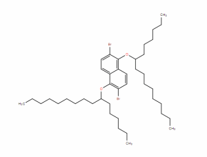 2,6-二溴-1,5-雙（己基癸基）氧基）萘CAS號：1352056-63-3