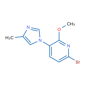 6-溴-2-甲氧基-3-(4-甲基-1H-咪唑-1-基)吡啶