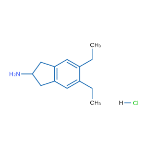 5,6-二乙基-2,3-二氢-1H-茚-2-胺盐酸盐