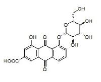 大黄酸-8-O-β-D-葡萄糖苷 CAS号：113443-70-2