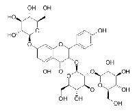 山柰酚-3-O-槐二糖-7-O-葡萄糖苷 CAS：55136-76-0